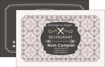 imprimerie carte de visite bar et cafe et pub restaurant restauration restaurateur MIF52695
