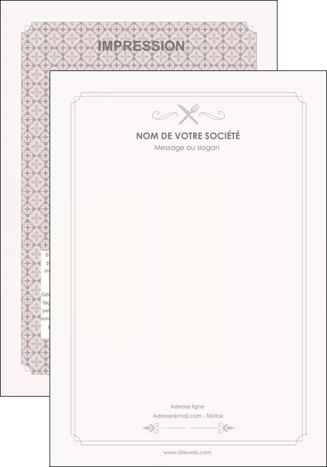 personnaliser modele de affiche bar et cafe et pub restaurant restauration restaurateur MID52701