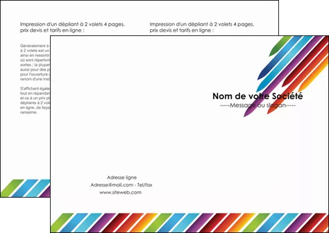 exemple depliant 2 volets  4 pages  texture contexture fond MLGI52759