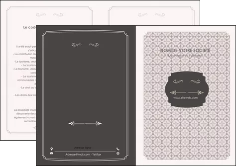 personnaliser modele de depliant 2 volets  4 pages  texture contexture fond MIFLU52979