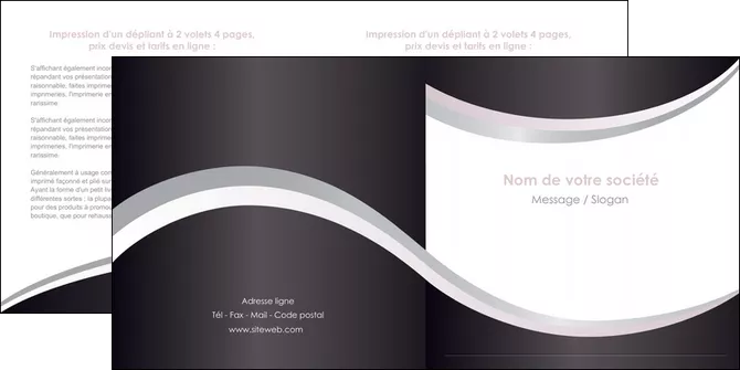 faire modele a imprimer depliant 2 volets  4 pages  texture contexture design MLGI53309