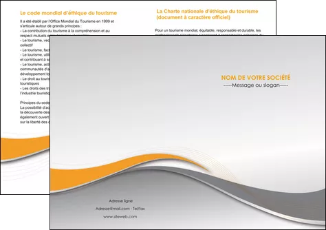 modele depliant 2 volets  4 pages  texture contexture structure MLGI53497