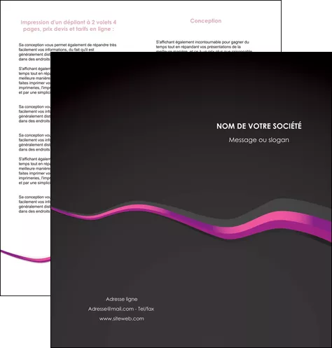 creer modele en ligne depliant 2 volets  4 pages  texture contexture structure MLGI53859