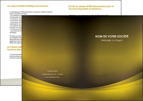 modele depliant 2 volets  4 pages  texture contexture structure MIFCH54533