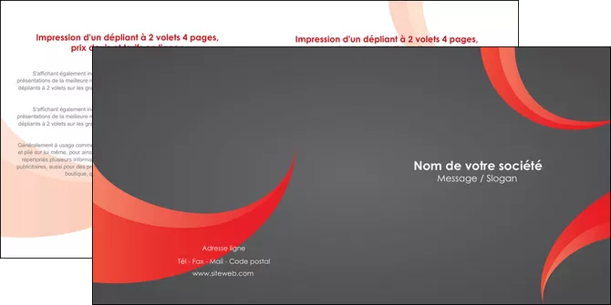 exemple depliant 2 volets  4 pages  texture contexture structure MLGI54761