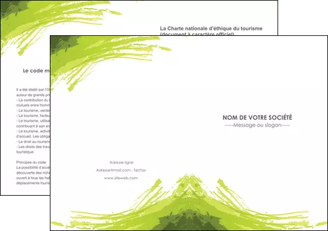 cree depliant 2 volets  4 pages  texture contexture structure MID55013