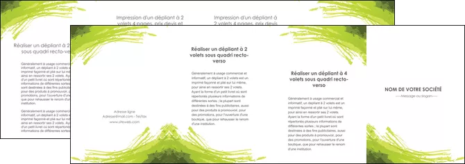 cree depliant 4 volets  8 pages  texture contexture structure MID55055