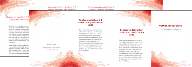 maquette en ligne a personnaliser depliant 4 volets  8 pages  texture contexture structure MLGI55107