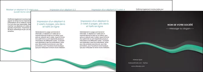 realiser depliant 4 volets  8 pages  texture contexture structure MLGI55209