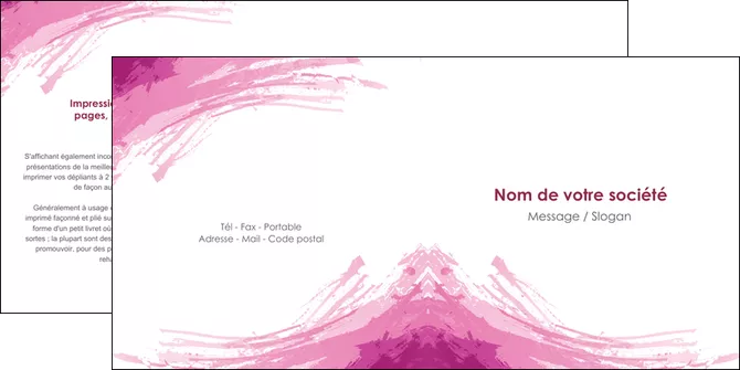 modele depliant 2 volets  4 pages  texture contexture structure MLGI55403