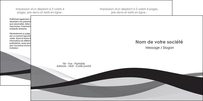 impression depliant 2 volets  4 pages  texture contexture structure MID55677