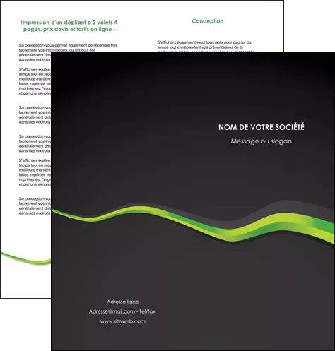 cree depliant 2 volets  4 pages  texture contexture structure MLGI56121