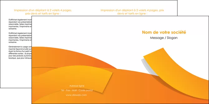 imprimerie depliant 2 volets  4 pages  texture contexture structure MLGI56183