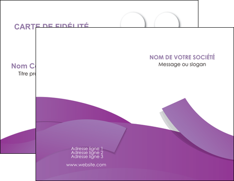 imprimer carte de visite violet fond violet violet pastel MLIP56917
