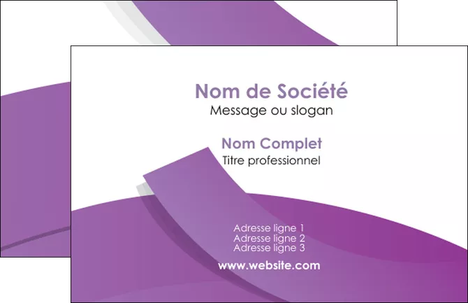 exemple carte de visite violet fond violet violet pastel MLGI56919