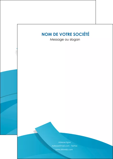 maquette en ligne a personnaliser flyers bleu bleu pastel fond bleu pastel MLGI57181