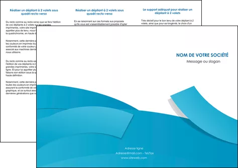 exemple depliant 3 volets  6 pages  bleu bleu pastel fond bleu pastel MLGI57203