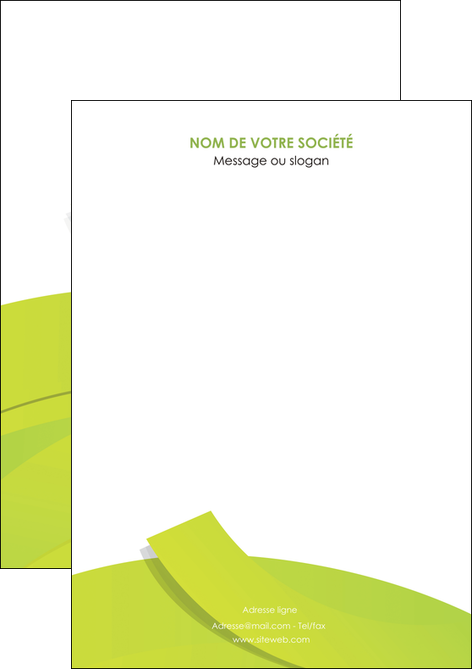 faire modele a imprimer flyers espaces verts vert vert pastel colore MLGI57231