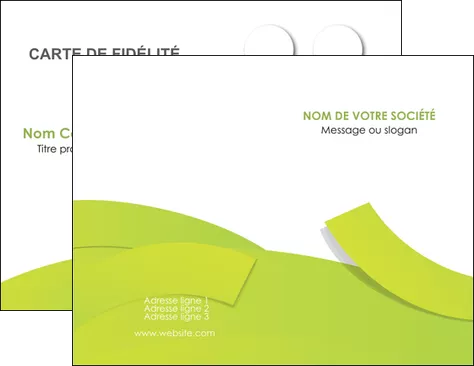 creation graphique en ligne carte de visite espaces verts vert vert pastel colore MLGI57239