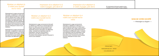 exemple depliant 4 volets  8 pages  jaune fond colore fond jaune MLIP57383