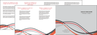 maquette en ligne a personnaliser depliant 4 volets  8 pages  web design gris rouge fond gris MLGI57395
