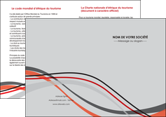 creation graphique en ligne depliant 2 volets  4 pages  web design gris rouge fond gris MLGI57399
