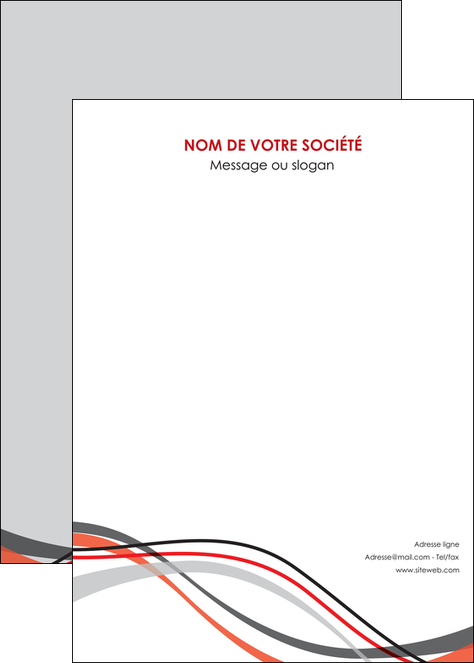 faire affiche web design gris rouge fond gris MLGI57439