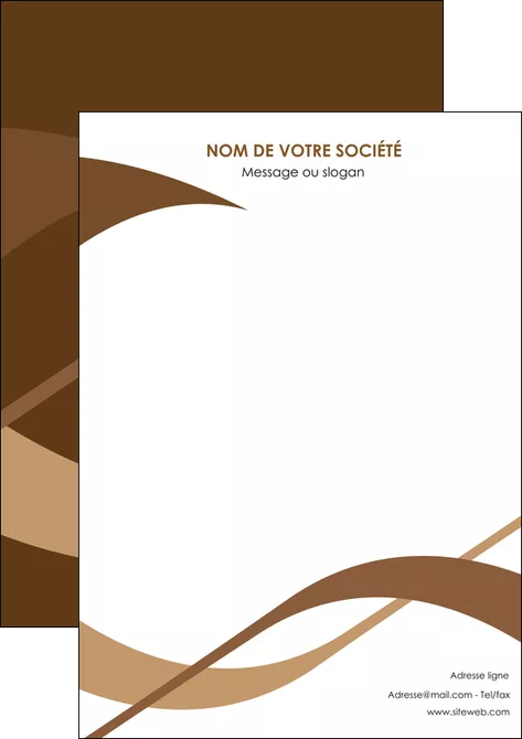 creation graphique en ligne affiche marron brun branche MLGI57449
