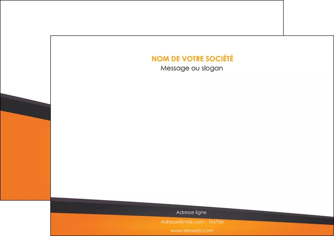 personnaliser modele de affiche orange fond orange colore MLGI57645