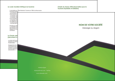 imprimerie depliant 2 volets  4 pages  espaces verts vert fond vert colore MLGI57713