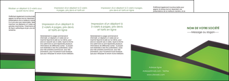 faire modele a imprimer depliant 4 volets  8 pages  espaces verts vert fond vert colore MLGI57721