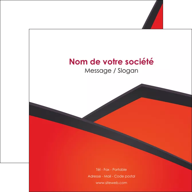 personnaliser modele de flyers orange rouge orange colore MLGI57765