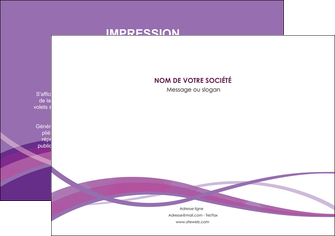 creer modele en ligne flyers violet fond violet courbes MIF57799