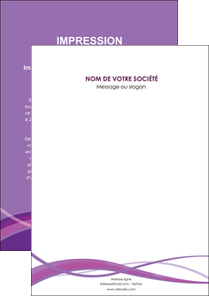 imprimerie affiche violet fond violet courbes MIF57825