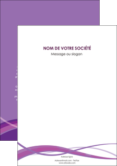 modele flyers violet fond violet courbes MIF57833