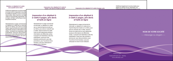 personnaliser modele de depliant 4 volets  8 pages  violet fond violet courbes MLIP57835