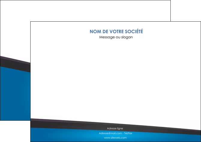 cree affiche bleu fond bleu couleurs froides MIFBE57865