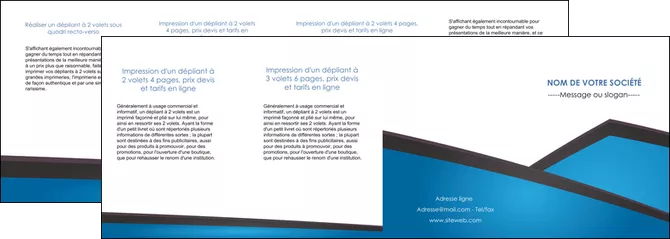 modele depliant 4 volets  8 pages  bleu fond bleu couleurs froides MLIGLU57895