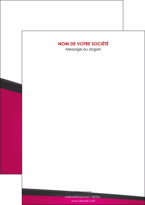 impression flyers fuchsia gris fond fuchsia MLGI57899