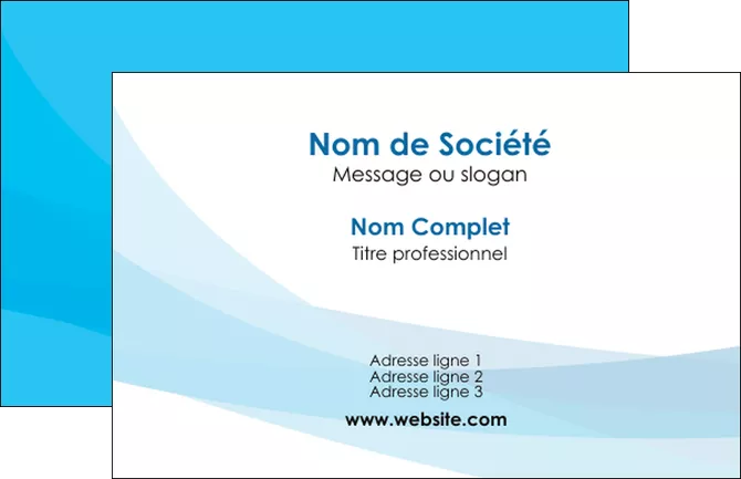 exemple carte de visite web design bleu bleu pastel couleurs froides MLGI57961
