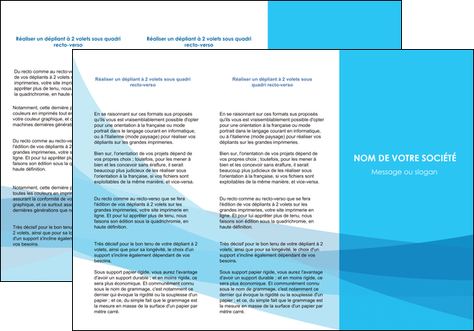 maquette en ligne a personnaliser depliant 3 volets  6 pages  web design bleu bleu pastel couleurs froides MLGI57977