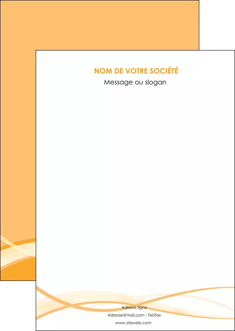 creation graphique en ligne flyers orange pastel fond pastel tendre MLGI58179