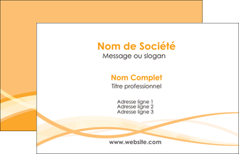 personnaliser modele de carte de visite orange pastel fond pastel tendre MIDBE58187