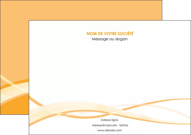 creer modele en ligne affiche orange pastel fond pastel tendre MIFLU58201