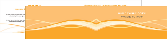 modele depliant 2 volets  4 pages  orange pastel fond pastel tendre MIFLU58213