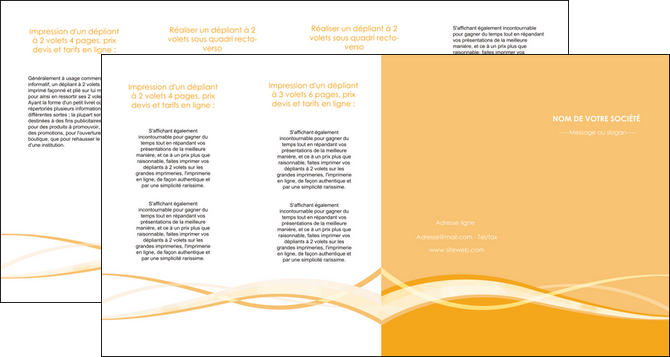 personnaliser modele de depliant 4 volets  8 pages  orange pastel fond pastel tendre MLIGBE58223