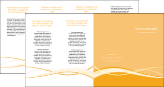 personnaliser modele de depliant 4 volets  8 pages  orange pastel fond pastel tendre MLIP58223