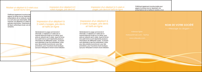 personnaliser modele de depliant 4 volets  8 pages  orange pastel fond pastel tendre MID58225