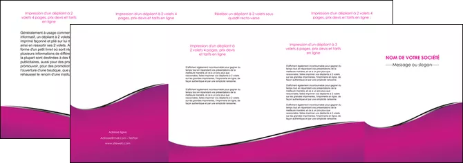 faire modele a imprimer depliant 4 volets  8 pages  violet fond violet colore MLIGLU58671