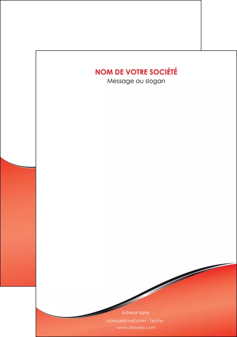 modele en ligne flyers rouge rouille colore MIFBE58691